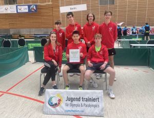 Tischtennis-Team im Bundesfinale